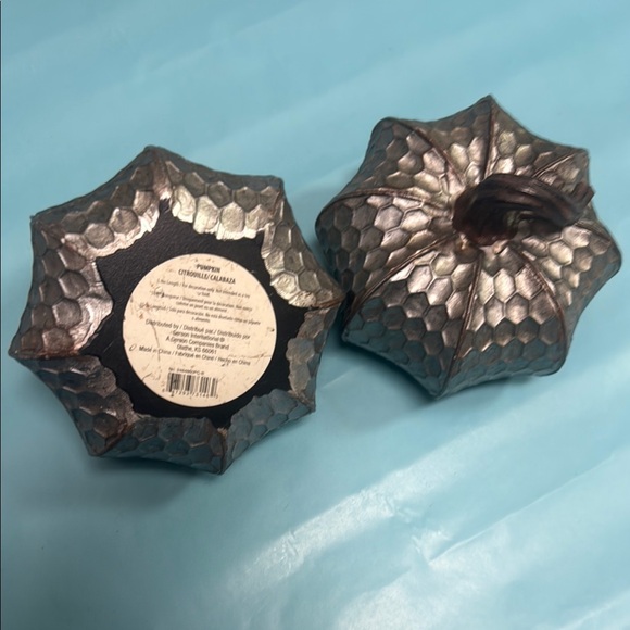 Metallic Pumpkin Decor Set - Picture 2 of 2
